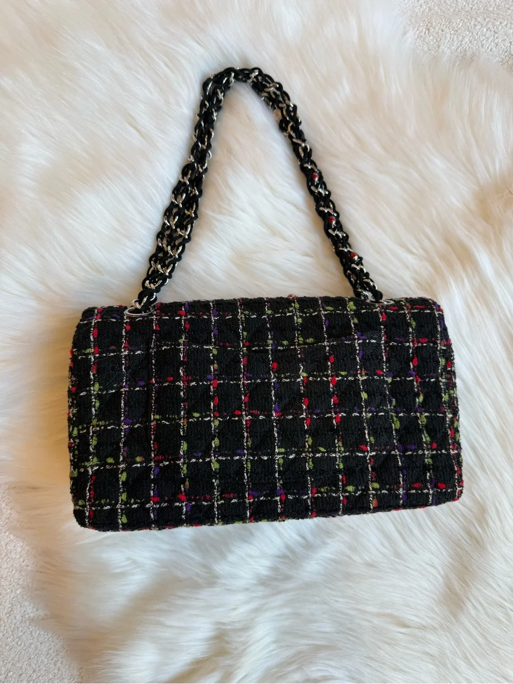 Chanel Ladybug Tweed Flap Bag - Pristine Condition, Full Set